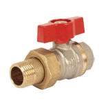 Шаровой кран, BVR-F, американка, латунь, бабочка, Ду 20 мм, Ру 40 бар, Kvs 26.00 куб.м/ч, Danfoss